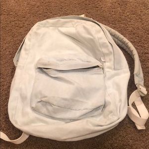 Light blue jean style backpack